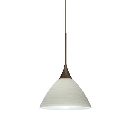 Besa Lighting Besa Pendant Domi Bronze Chalk 1x50W Halogen 1XP-1743KR-BR